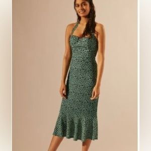 Anthropologie Hutch Halter corset midi dress. NWT